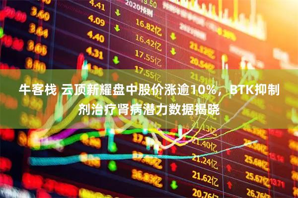牛客栈 云顶新耀盘中股价涨逾10%，BTK抑制剂治疗肾病潜力数据揭晓