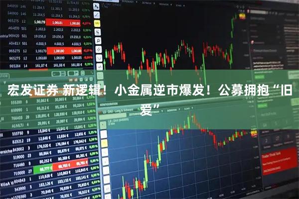 宏发证券 新逻辑！小金属逆市爆发！公募拥抱“旧爱”
